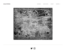 Tablet Screenshot of colepeters.com